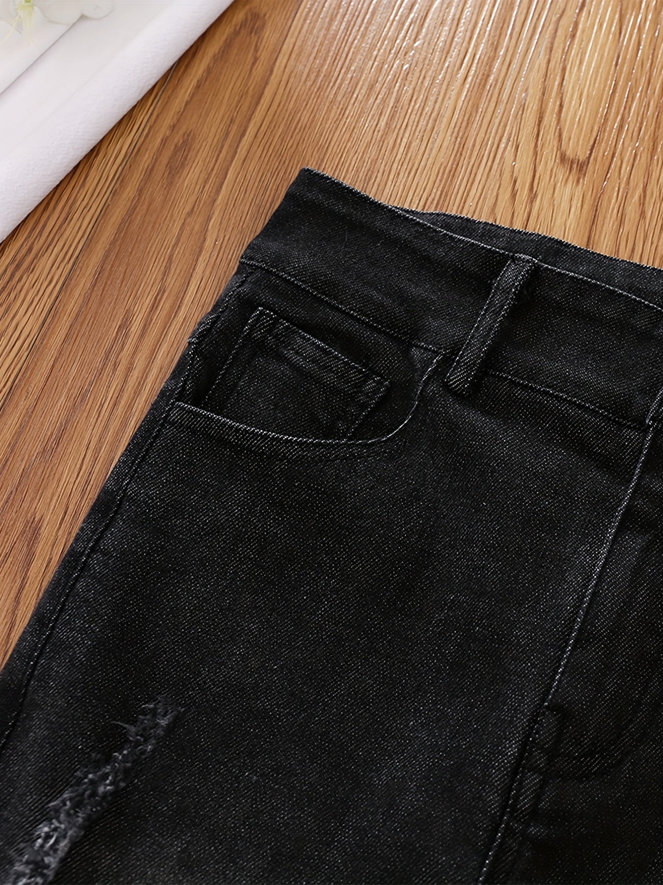Girls Casual Ripped Skinny Jeans Teen Girls Stretchy Denim Pants