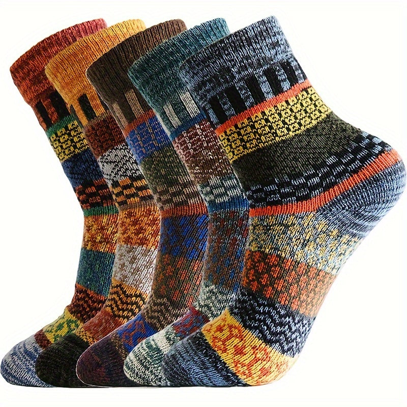 Vintage Casual Men's Warm Outdoor Socks