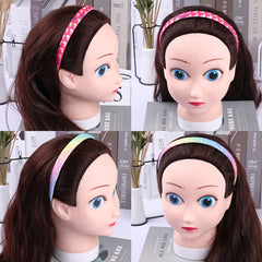 Glitter Thin Headbands for Girls Sparkly No Slip Hairbands