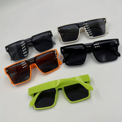 Square One piece Sunglasses Casual Anti Glare Glasses UV400