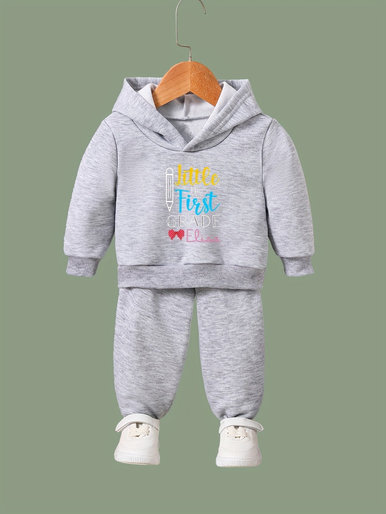 LIL MISS FIRST 2pc Breathable Activewear Sets Girls Sports Outfits