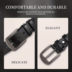 Men's Business Belt PU Leather Jeans Suit Pants Belt