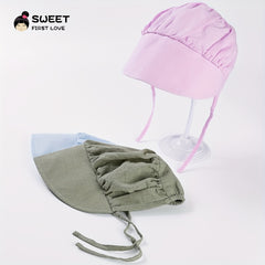 Kids Drawstring Foldable Sun Hat Lightweight Visor Cap