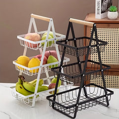 Detachable Storage Rack Fruit And Vegetable Storage Basket Iron Storage Box