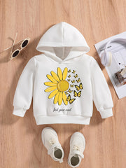 Boys Butterfly & Sunflower Sweatshirt Hoodie