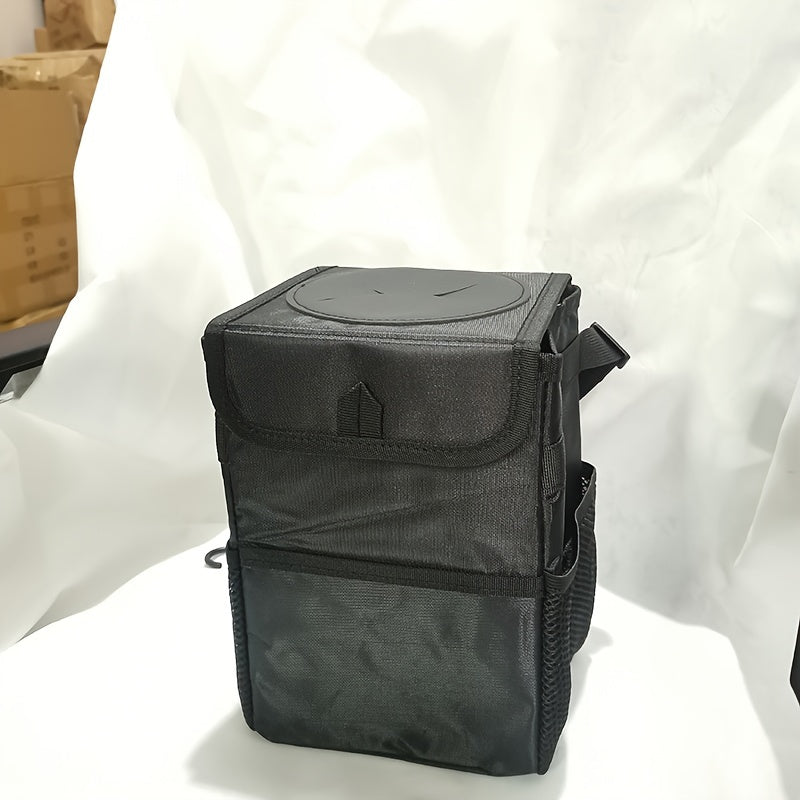 Car Trash Can Car Storage Bag Oxford Cloth Washable Folding