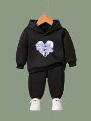 Girls Floral Activewear Set for Spring Fall Sports