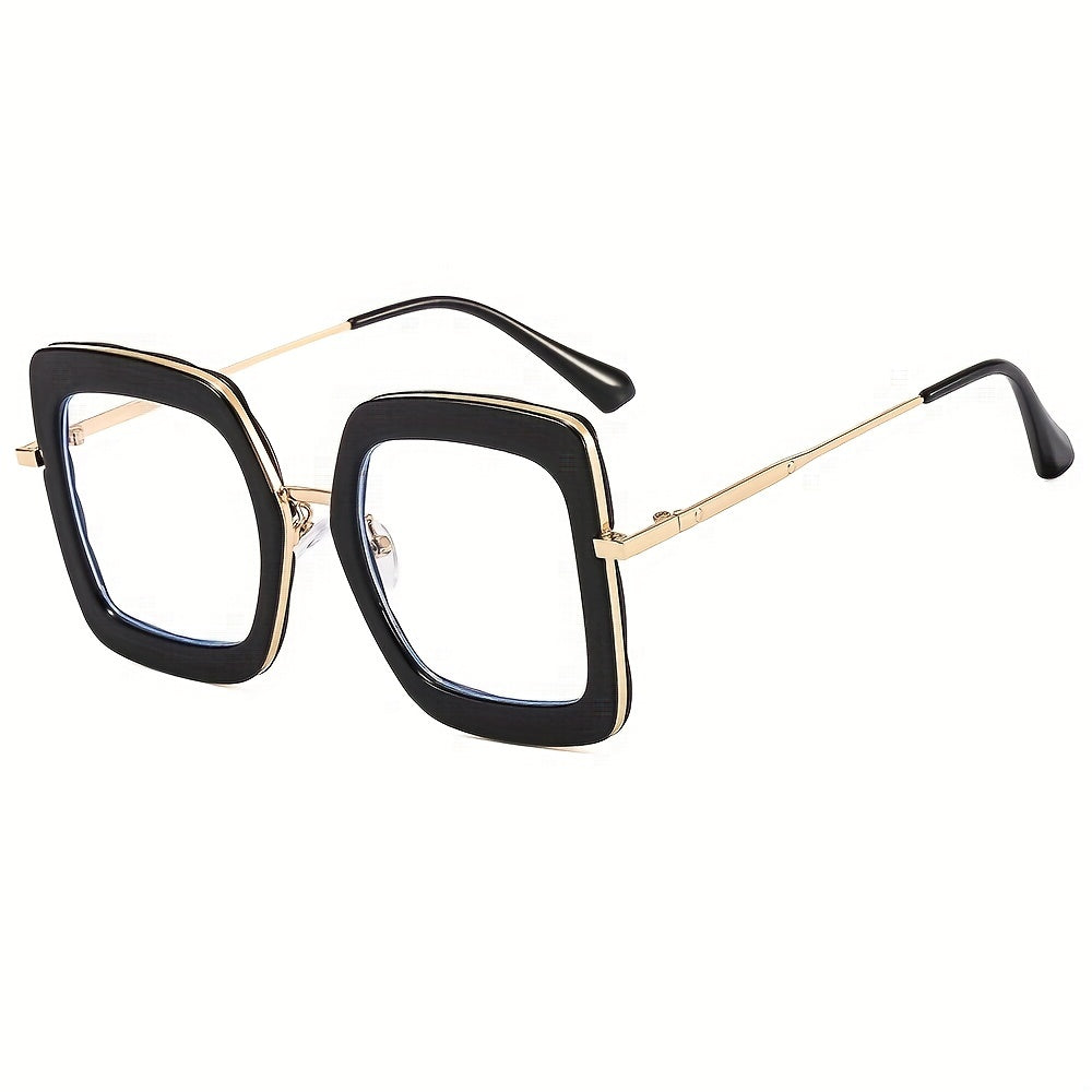 Clear Lens Glasses TR90 Square Frame Anti Light Party Glasses