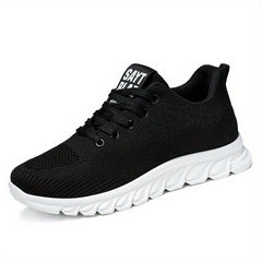 Thick Sole Shock Absorption Mesh Breathable Running Shoes