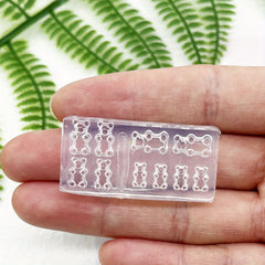 3D Silicone Bear Mold for Nail Art & Earrings