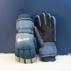Touch Screen Skiing Gloves Thickened Inner Windproof Waterproof Gloves