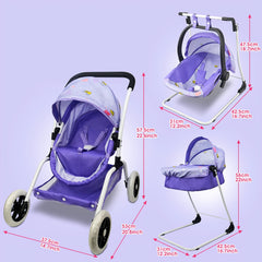 Anivia Doll Bed Furniture 2 Function Toy Doll Bed and Doll Swings