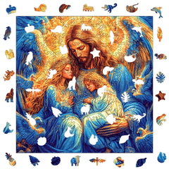 Hot Wooden Puzzle - Jesus and Angel - Ages 3+