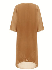 Long Cardigan & Lace Party Dress Set