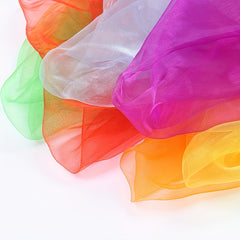 2pcs Chiffon Nylon Scarf Magic Scarf for Sports and Stage