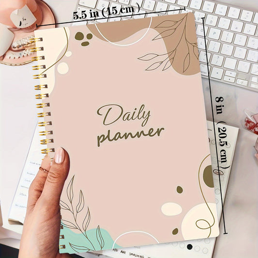 BUBU Daily Planner Undated Hourly Schedule Notebook With To Do List