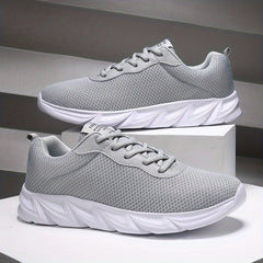 Men's Casual Lace-Up Sneakers Comfortable Walking Shoes