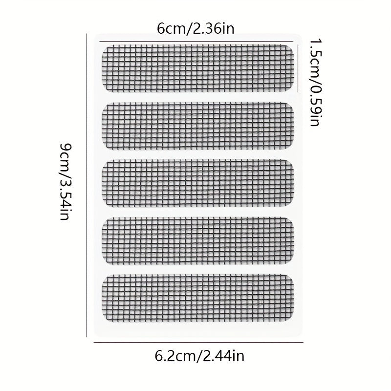 Mosquito Repellent Patches Kit w/ Grid Repair Stickers & Drainage Hole