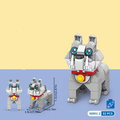 Dog Pet Building Blocks Cartoon Animal Models Assembly Toy