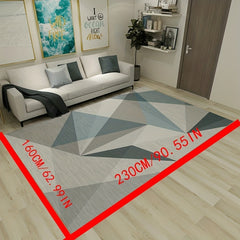Modern Crystal Velvet Rug Soft Non Slip Living Room Floor Mat Machine Washable