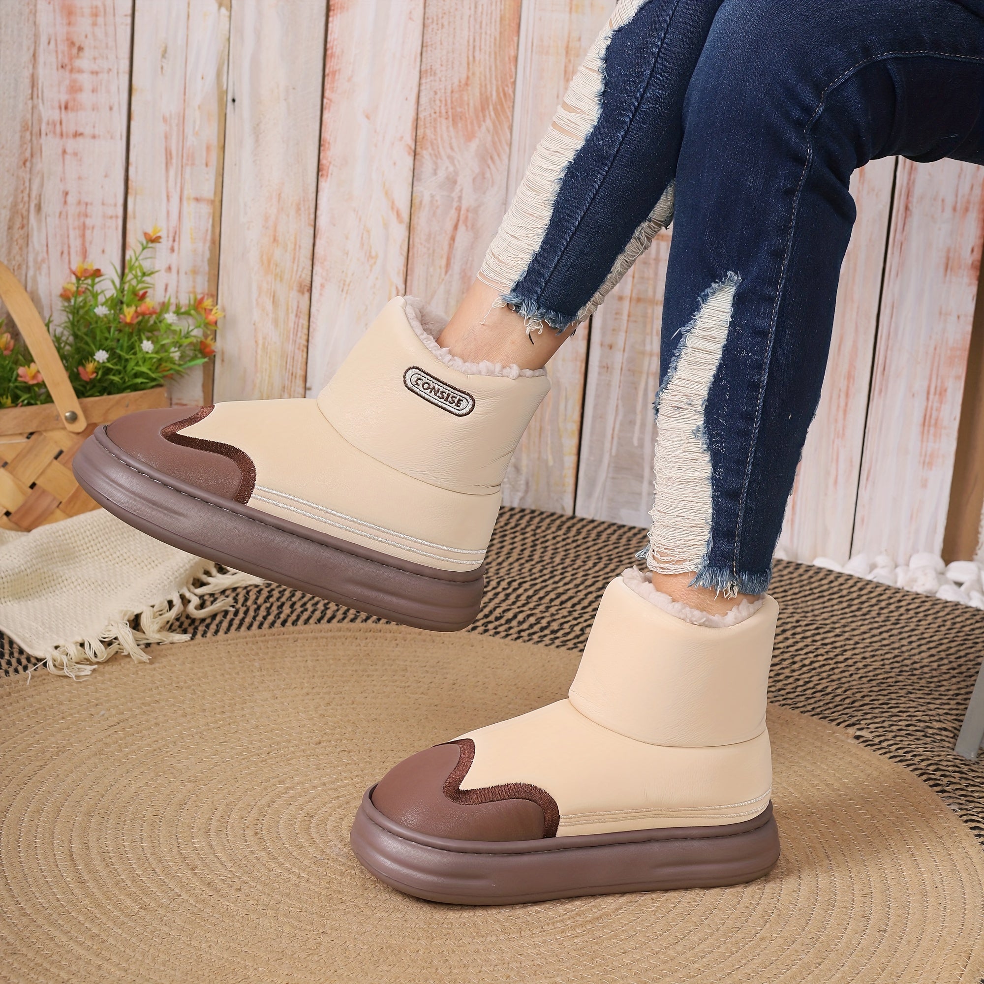 Women's Winter Snow Short Boots Plus Velvet Thick Warm Anti Slip Wear Resistant