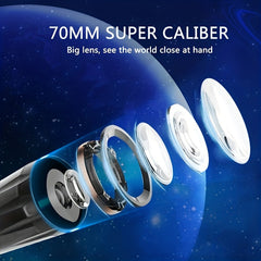 Astronomical Telescope 500mm Long Focal Length 70mm Large Aperture
