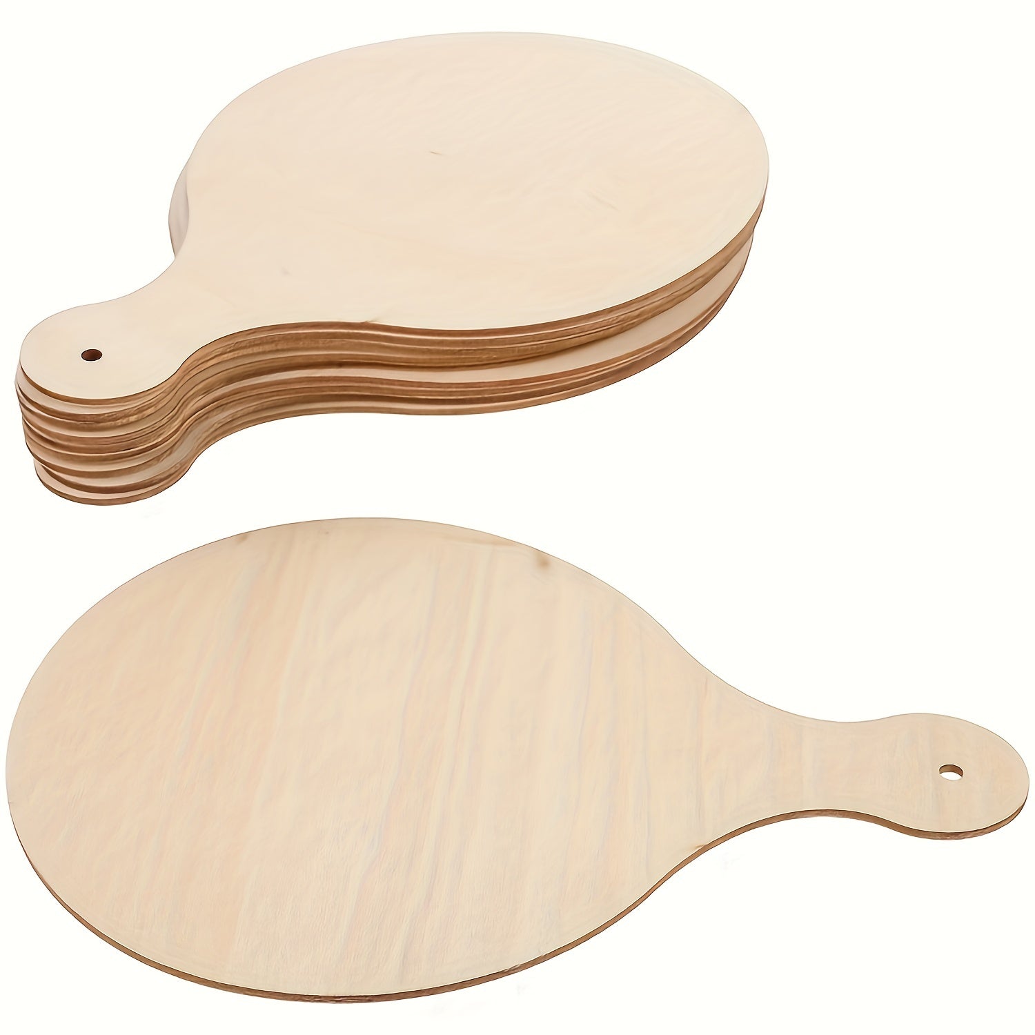 6pcs Mini Wooden Cutting Board Round Charcuterie Boards