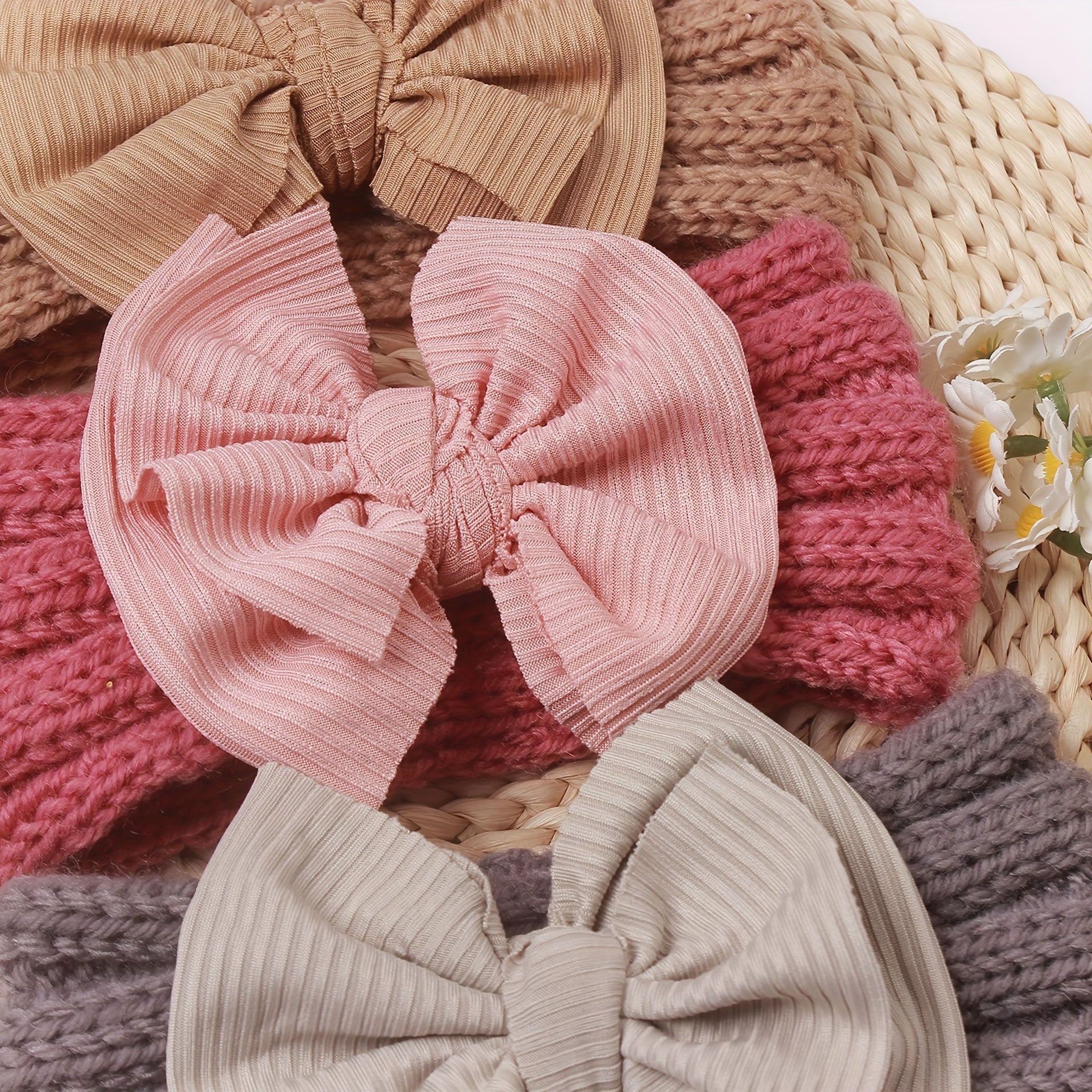 Thread Bow Baby Woolen Headband 0-3 Years