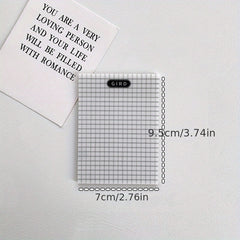50 Sheets Transparent Sticky Notes Lined & Grid Clear Memo Pads Self Adhesive