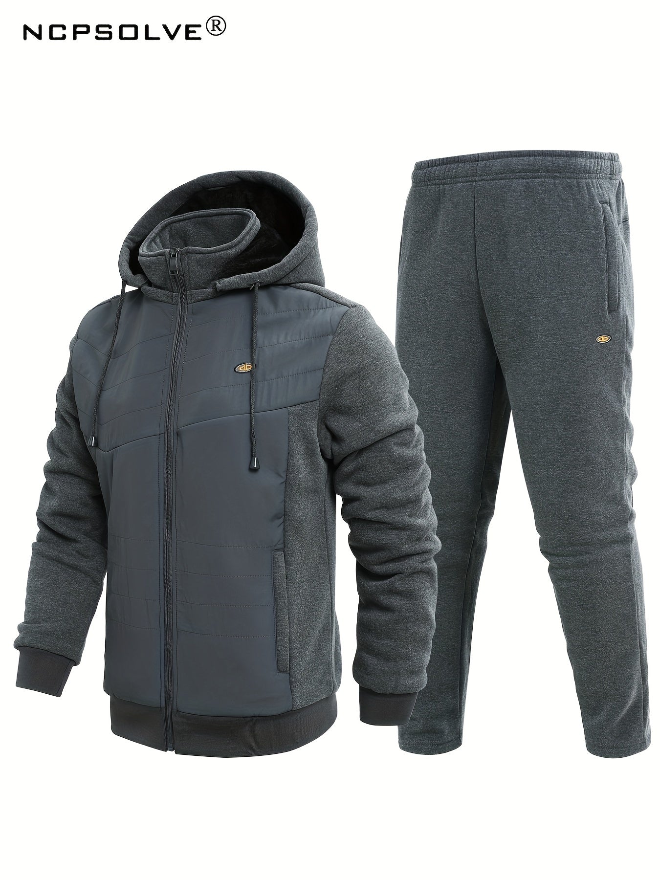 Men's Active Hooded Jacket & Stretch Pants Set