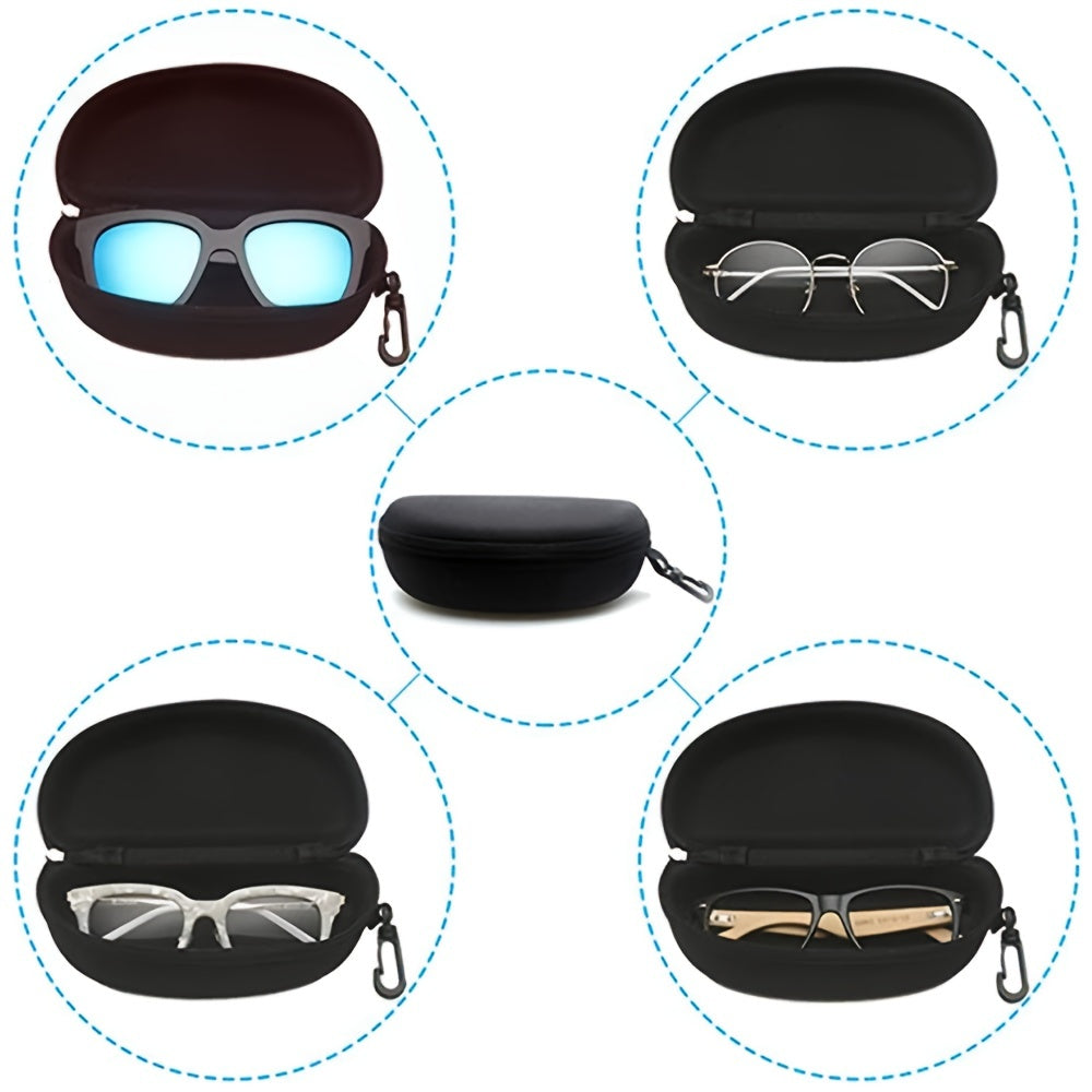 Portable Zipper Glasses Case for Travel Sports Cycling