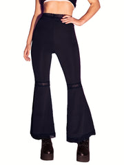 Lace Flare Yoga Pants High Stretch Sports Leggings