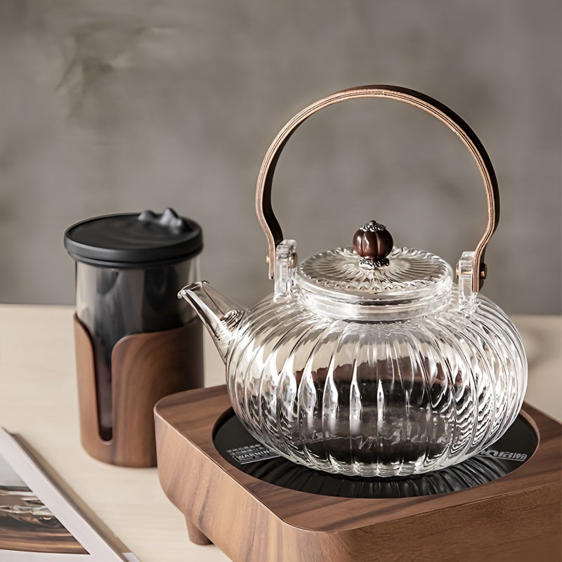 Glass Teapot Heat Resistant Glass Teapot With Tea Filter Thickened Glass Tea Pot