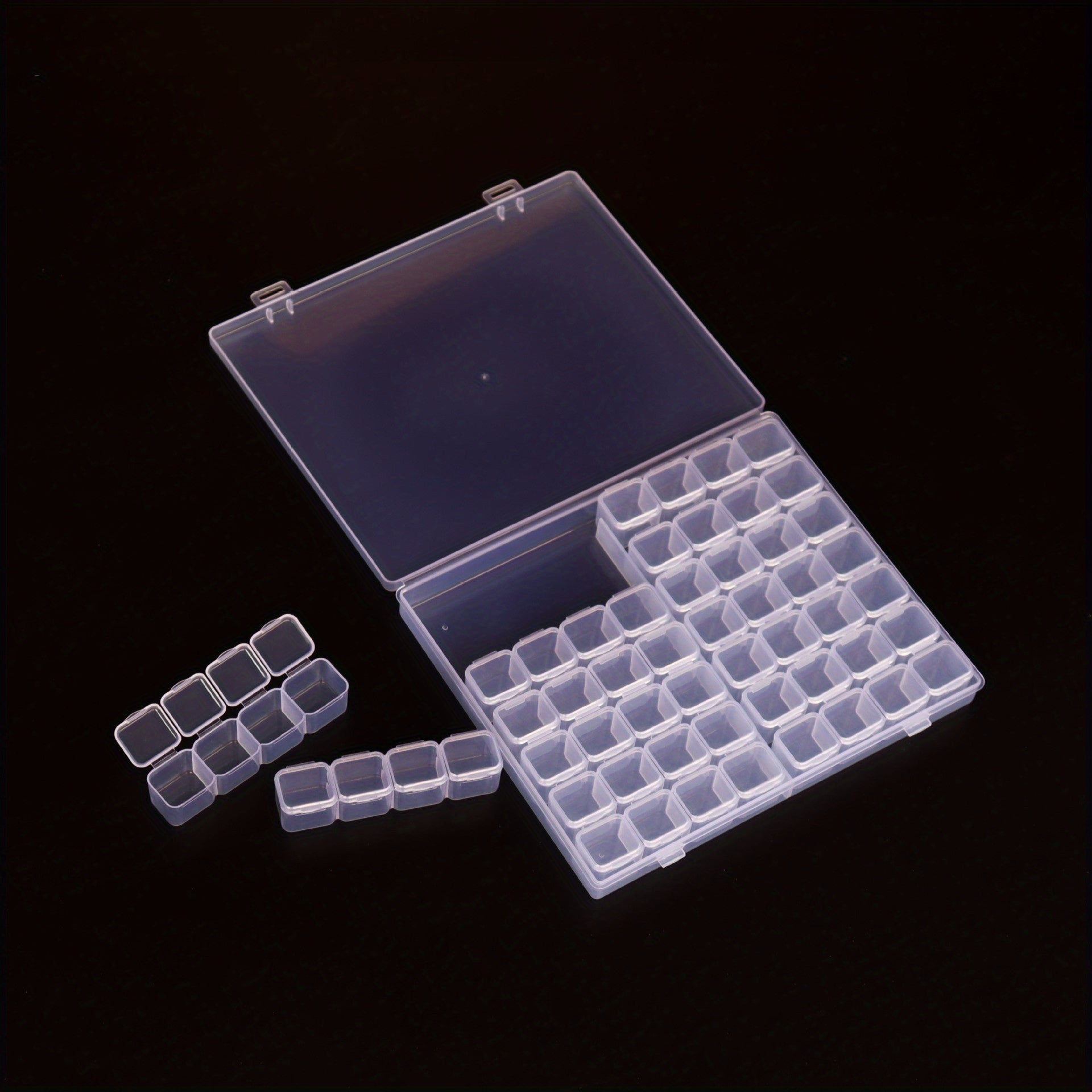 Adjustable Plastic Storage Box 28/56 Slots Jewelry Diamond Embroidery Craft