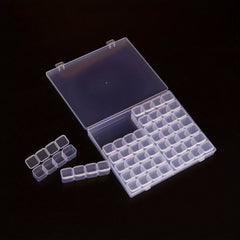 Adjustable Plastic Storage Box 28/56 Slots Jewelry Diamond Embroidery Craft