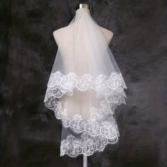 Short Wedding Head Veil Layer Bridal Accessories