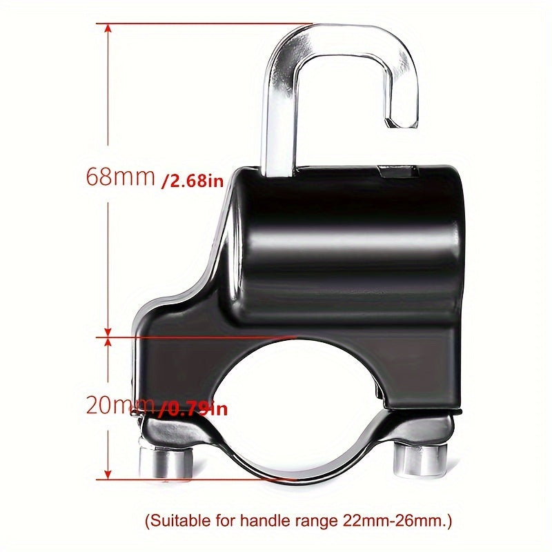 Universal Helmet Lock With Wrench & Anti-theft Rubber - Bike Accessory