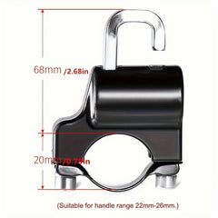 Universal Helmet Lock With Wrench & Anti-theft Rubber - Bike Accessory