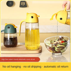 Glass Dispenser Bottle Leak-proof Seasoning Vinegar Bottle