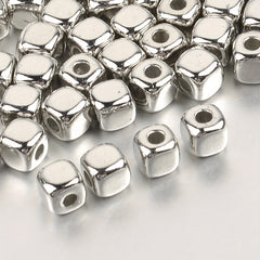 100pcs 3 4mm CCB Square Loose Spacer Beads Rose Golden Seed Beads