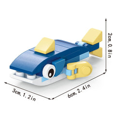 Mini Cartoon Ocean Animals Building Blocks Toys - 10 Marine Animals Models