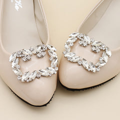 Rhinestone Shoe Clips DIY Floral Shoe Buckle Wedding Party