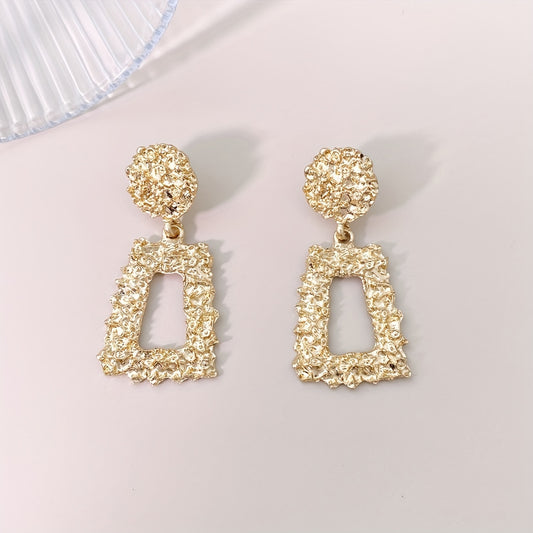 Vintage Rectangular Drop Earrings for Girls Gift for Party Decor