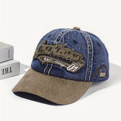 Unisex Sunshade Adjustable Casual Baseball Cap With Letter Embroidery