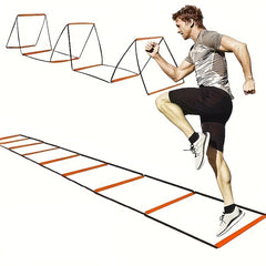 Foldable Agility Ladder Soccer Speed Training w/ Storage Bag