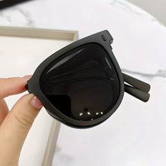 Men's Folding Sunglasses UV Protection Round Eyewear