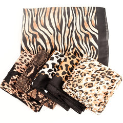 Leopard Print Scarf Autumn Winter Shawl Headband Bandana Turban