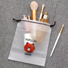 5Pcs Clear Drawstring Shoes Bag Set Travel Shoes Storage Pouch