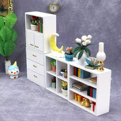 1:12 Dollhouse Model Furniture Display Cabinet Craft Doll Ornament