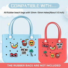 Pumpkin Beach Bag Charms for Rubber Totes